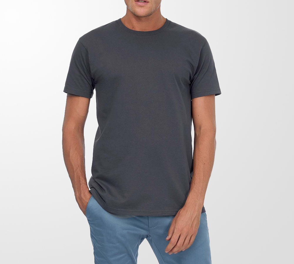 e190 - basic heren t-shirt ronde hals bedrukken - bedrukt baby t-shirt