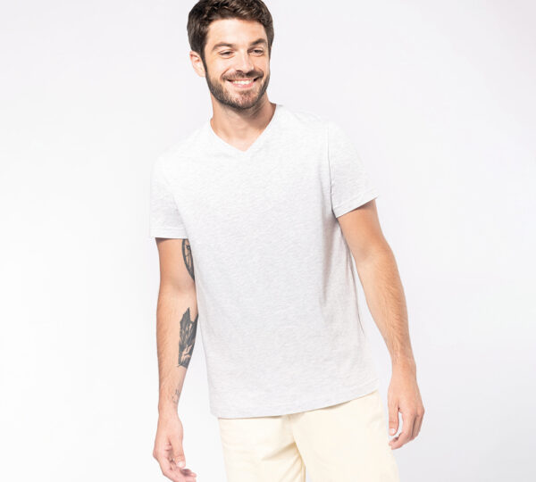 k357 - basic+ heren t-shirt v-hals bedrukken - hoogwaardig v-hals t-shirt bedrukken