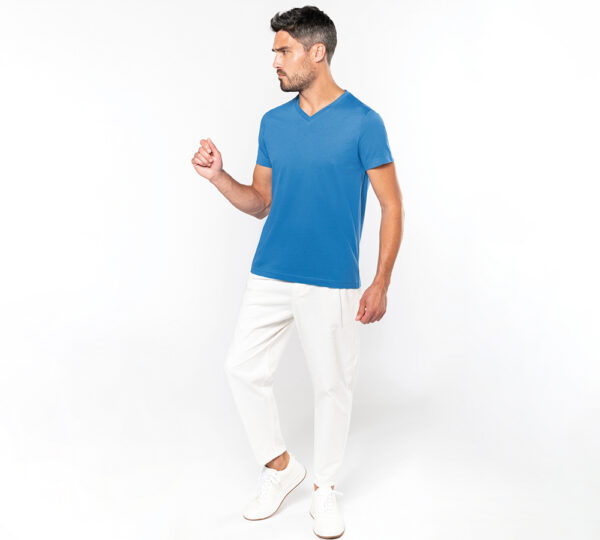 k357 - basic+ heren t-shirt v-hals bedrukken - hoogwaardig v-hals t-shirt bedrukken
