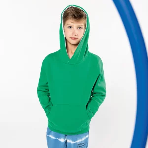 k453 - tweekleurige kinder hoodie bedrukken -