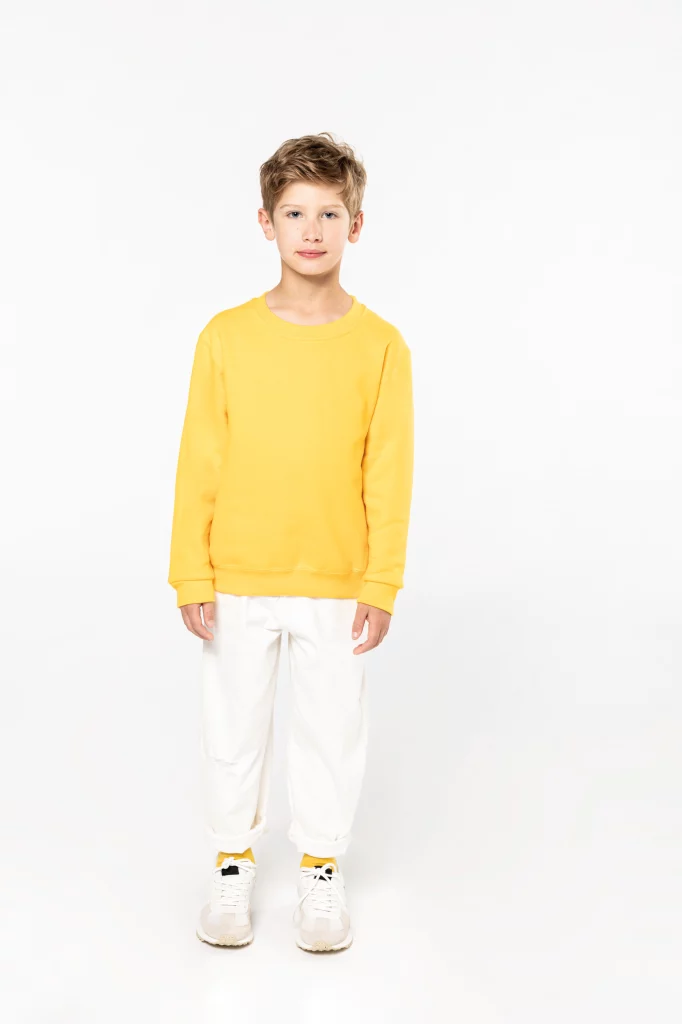 k475 - basic kinder sweater bedrukken -