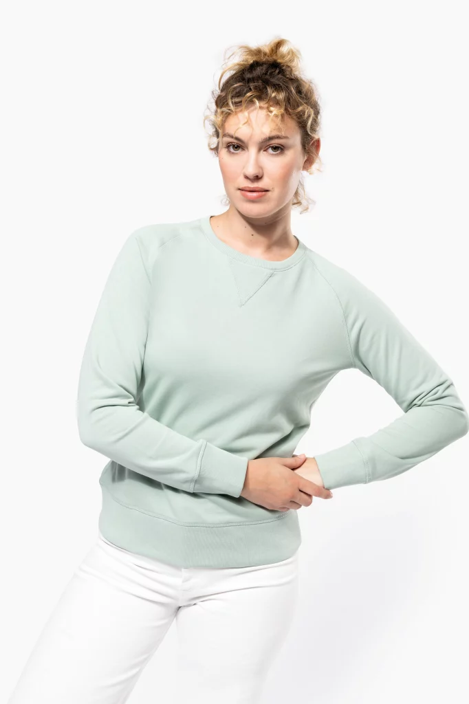 k481 - premium dames biokatoen trui bedrukken - kinder t-shirt zelf ontwerpen en bedrukken