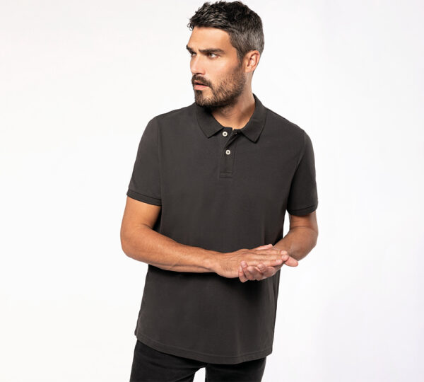 kv2206 - premium vintage heren polo bedrukken - bedrukte heren vintage polo