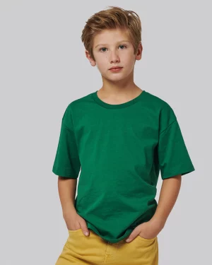 ns306 - premium oversized biokatoen kinder t-shirt - goedkoop bedrukt t-shirt