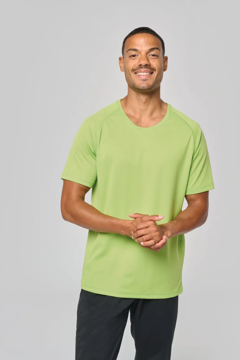 pa438 - heren functioneel sportshirt korte mouwen -