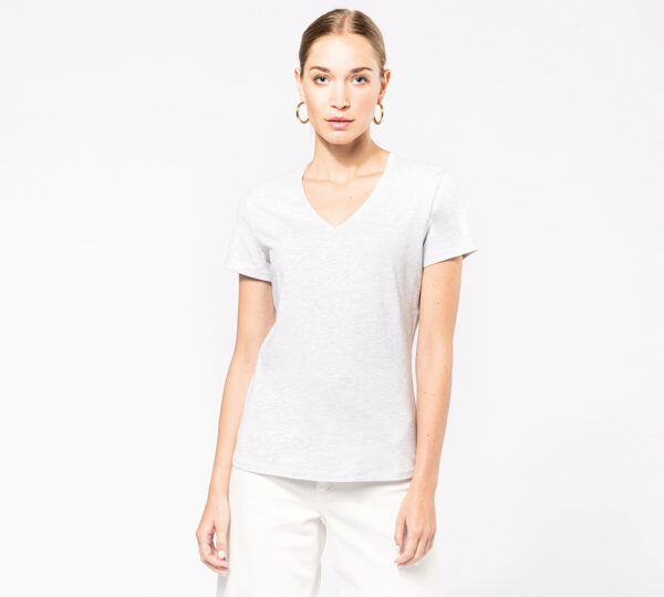 k381 - basic+ dames t-shirt v-hals bedrukken - hoogwaardig dames t-shirt met v-hals ontwerpen