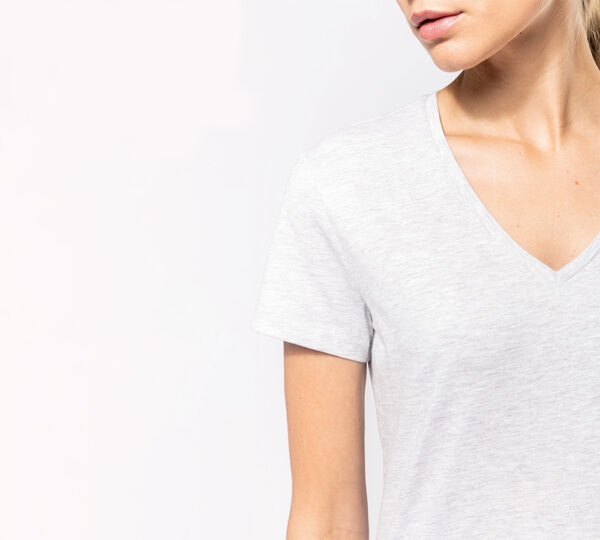 k381 - basic+ dames t-shirt v-hals bedrukken - hoogwaardig dames t-shirt met v-hals ontwerpen