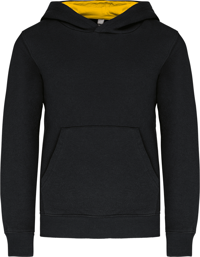 K453 – Tweekleurige kinder hoodie bedrukken 462150