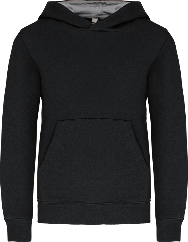 K453 – Tweekleurige kinder hoodie bedrukken 462156