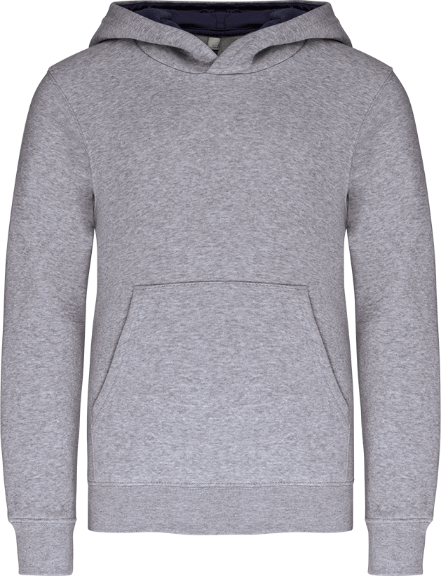 K453 – Tweekleurige kinder hoodie bedrukken 462176