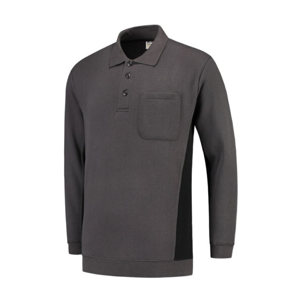 tricorp 302001 - polo sweater bicolor met borstzak en bedrukken -