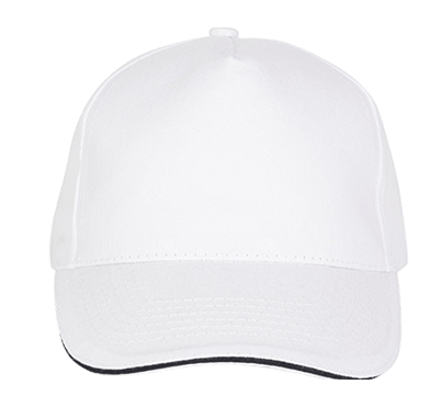 KP124 – 5 panel pet met contrasterende bies en gespsluiting ontwerpen en bedrukken 465196