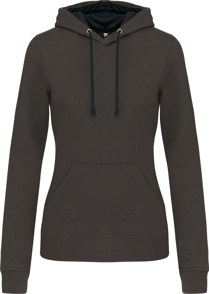 K465 – Tweekleurige dames hoodie bedrukken 463569
