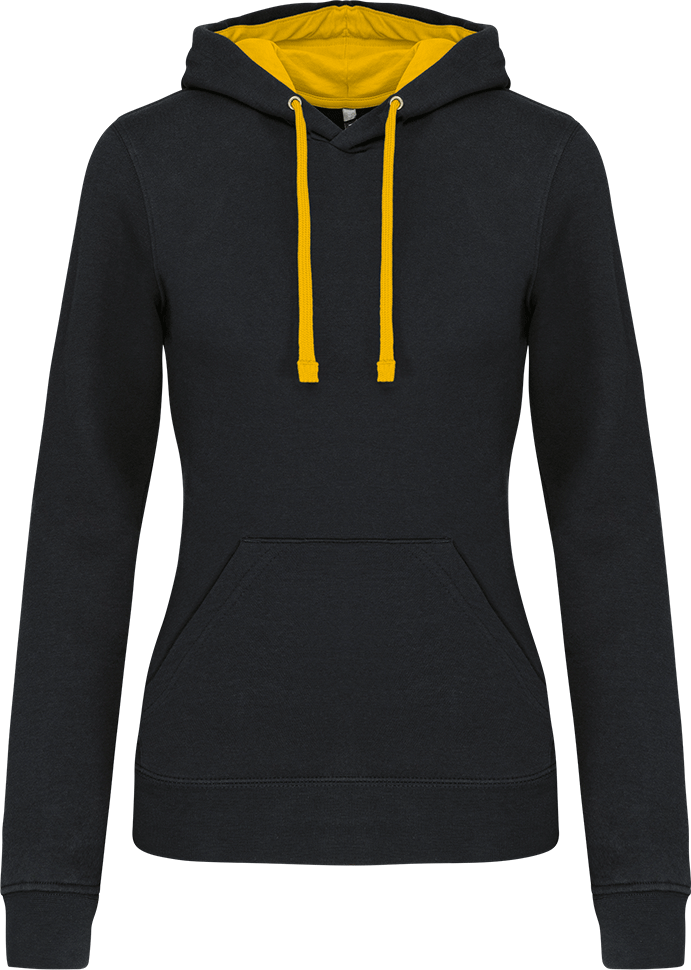 K465 – Tweekleurige dames hoodie bedrukken 463570