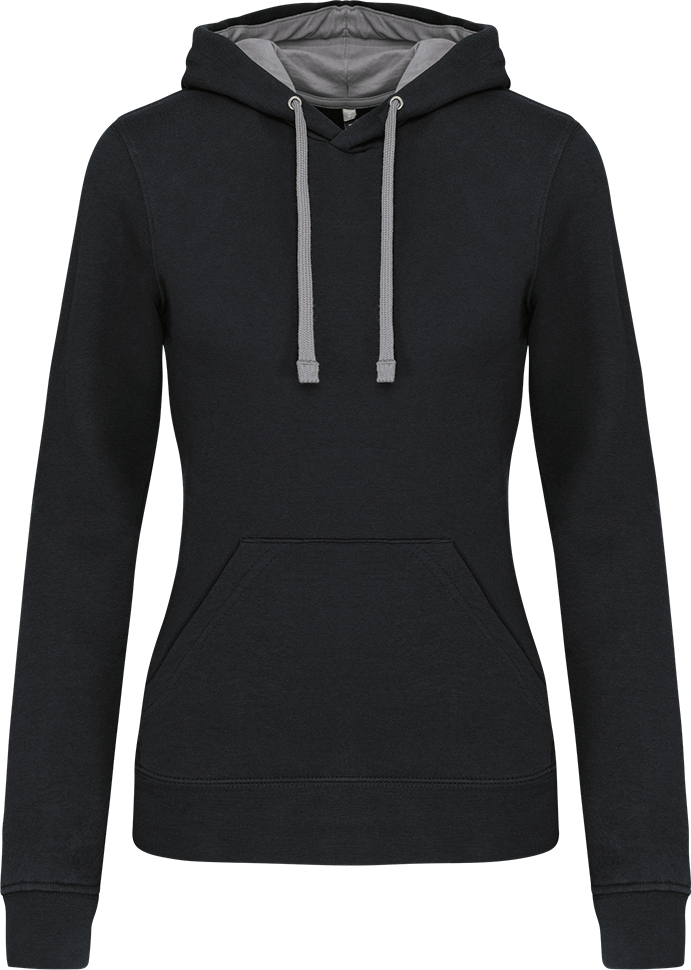 K465 – Tweekleurige dames hoodie bedrukken 463572