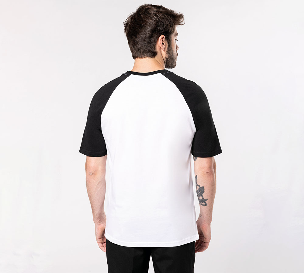 Toevoeging bijvoeglijk naamwoord Glans K330 - Tweekleurig unisex baseball shirt ontwerpen en bedrukken | Shirt  Discounter