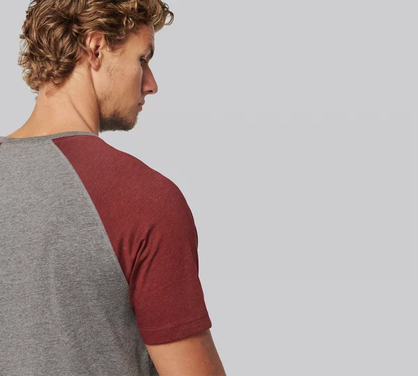 pa4010 - hoogwaardig tweekleurig triblend sport t-shirt ontwerpen en bedrukken -