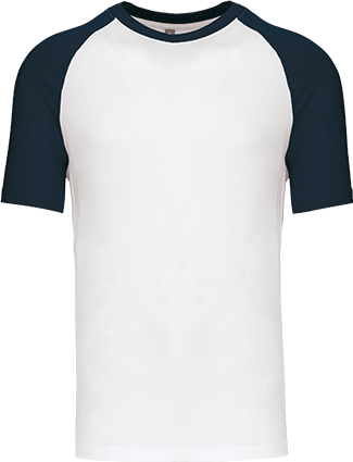 K330 – Tweekleurig unisex baseball shirt ontwerpen en bedrukken 463287