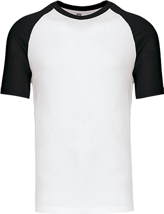 K330 – Tweekleurig unisex baseball shirt ontwerpen en bedrukken 463295