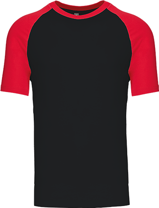 K330 – Tweekleurig unisex baseball shirt ontwerpen en bedrukken 463272