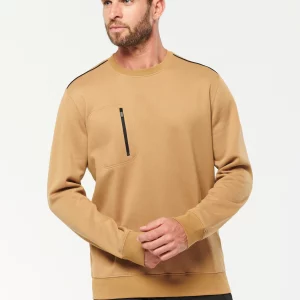 wk403 - unisex trui met contrasterende rits zak - goedkoop bedrukt hemd