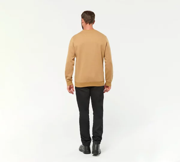 wk403 - unisex sweater met contrasterende rits zak -