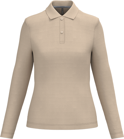 K244 – Hoogwaardige dames polo met lange mouwen 462978