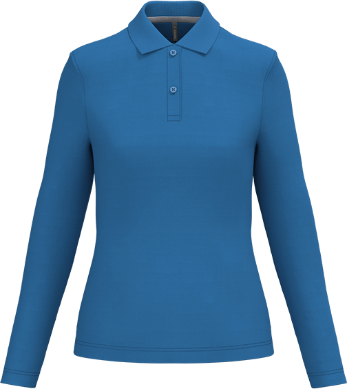 K244 – Hoogwaardige dames polo met lange mouwen 462981