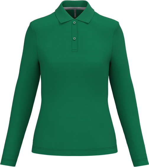 K244 – Hoogwaardige dames polo met lange mouwen 462984