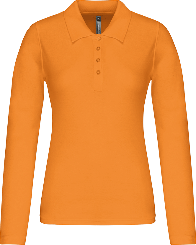 K257 – Piqué-damespolo lange mouwen ontwerpen en bedrukken 463117