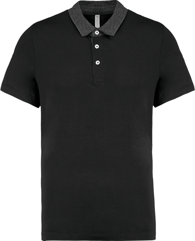 K260 – Tweekleurige heren jersey polo ontwerpen en bedrukken 463143