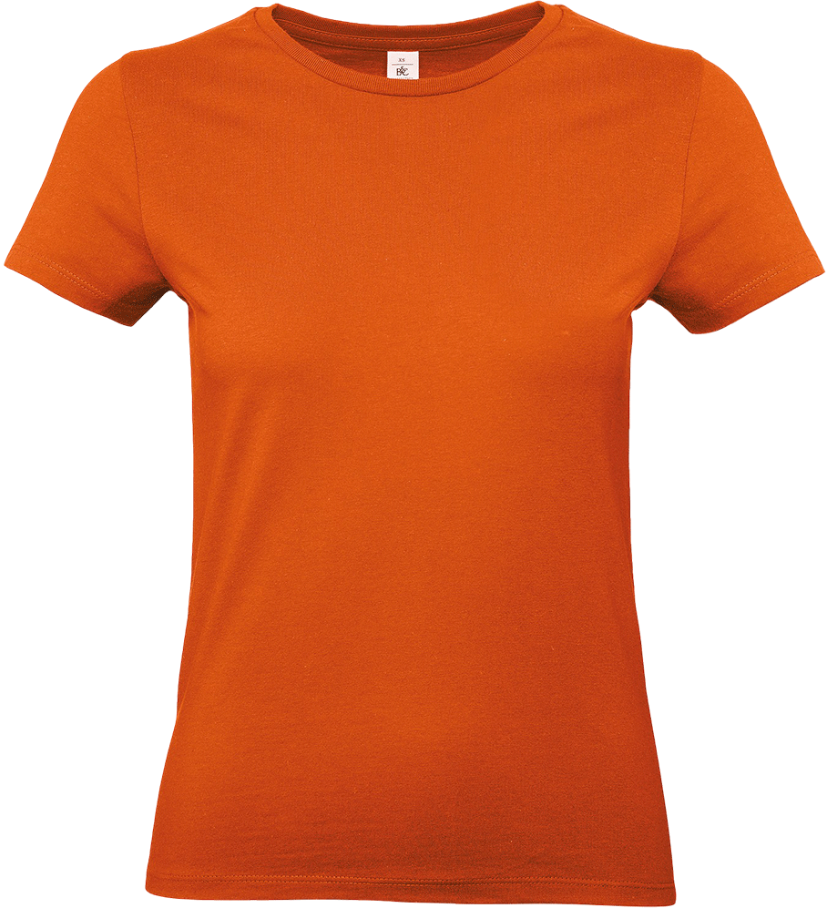E190D – Dames basic T-shirt bedrukken 465290