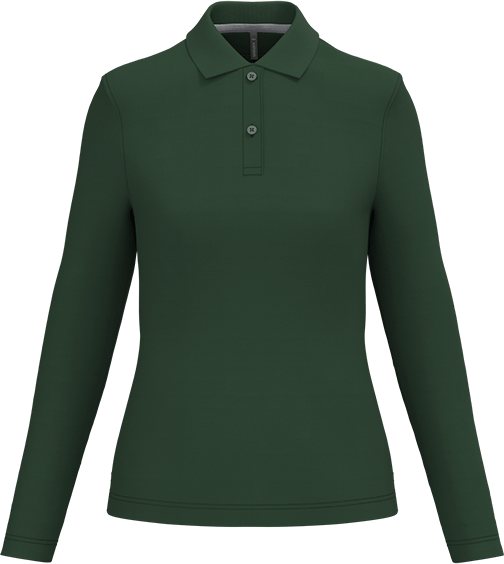 K244 – Hoogwaardige dames polo met lange mouwen 462990