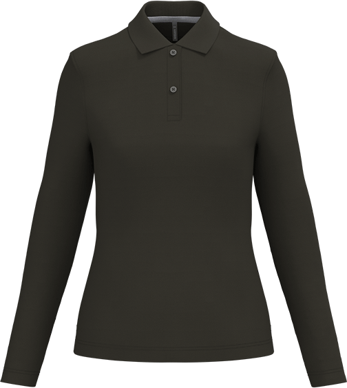 K244 – Hoogwaardige dames polo met lange mouwen 462993