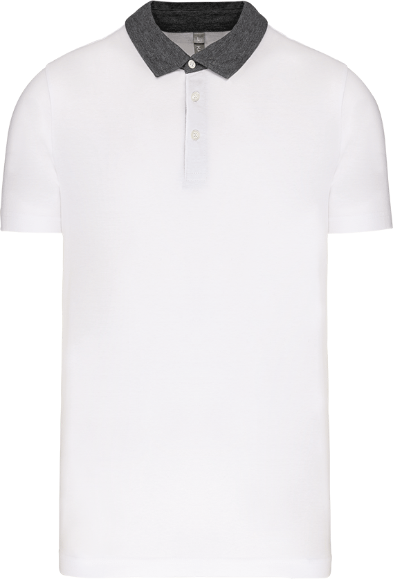 K260 – Tweekleurige heren jersey polo ontwerpen en bedrukken 463133