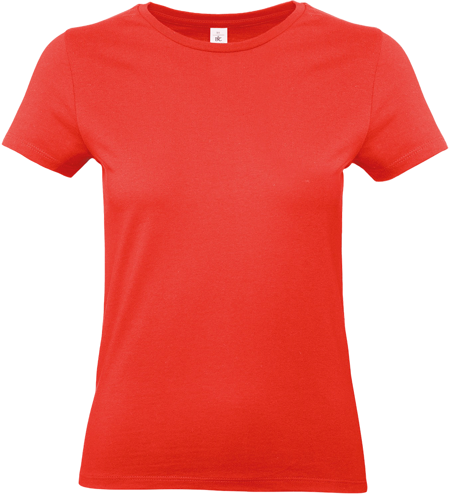 E190D – Dames basic T-shirt bedrukken 465293