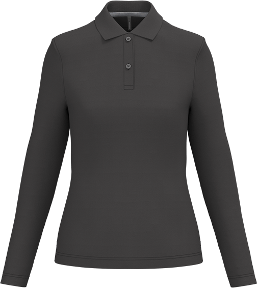 K244 – Hoogwaardige dames polo met lange mouwen 462996