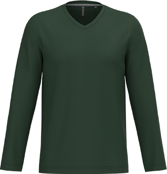 K358 – Basic Heren Longsleeve V-hals Bedrukken 463385