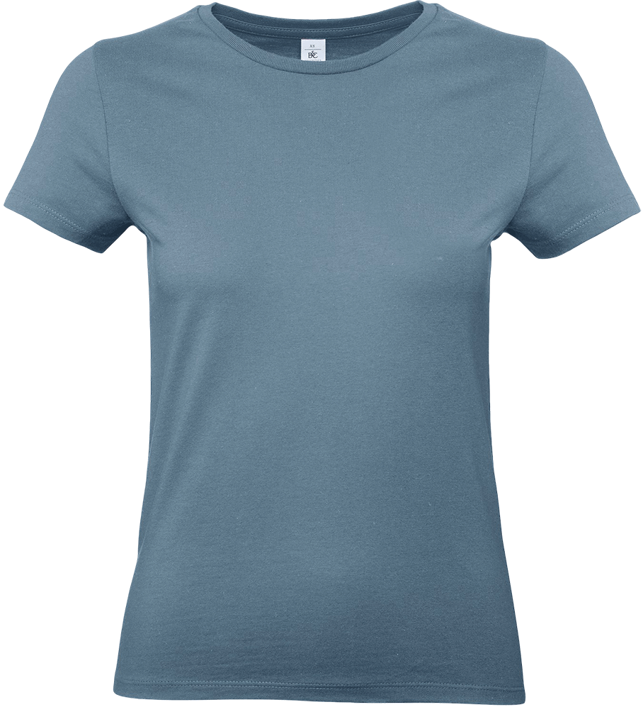 E190D – Dames basic T-shirt bedrukken 465294
