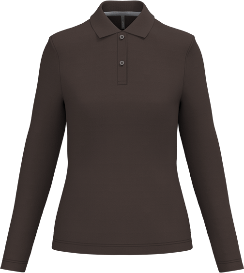 K244 – Hoogwaardige dames polo met lange mouwen 463000