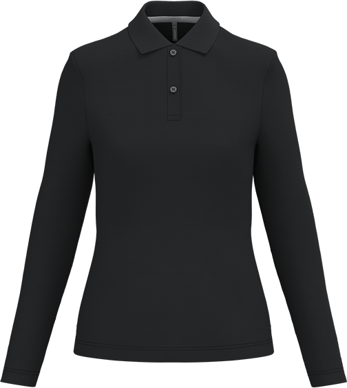 K244 – Hoogwaardige dames polo met lange mouwen 463004