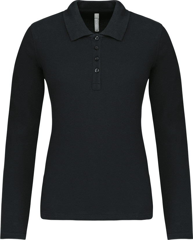 K257 – Piqué-damespolo lange mouwen ontwerpen en bedrukken 463138