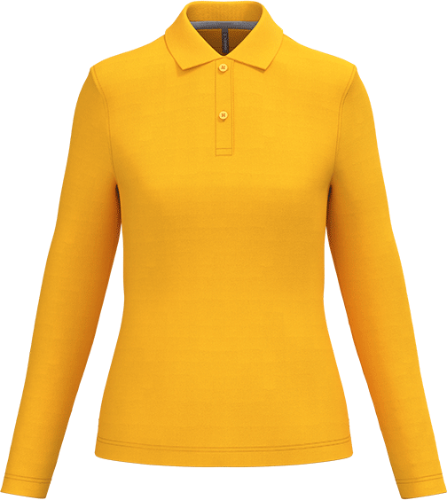 K244 – Hoogwaardige dames polo met lange mouwen 463009