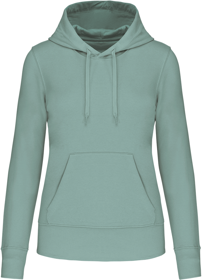 K4028 – Hoogwaardige biokatoen dameshoodie ontwerpen en bedrukken 464441