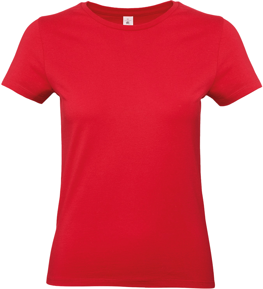 E190D – Dames basic T-shirt bedrukken 465259