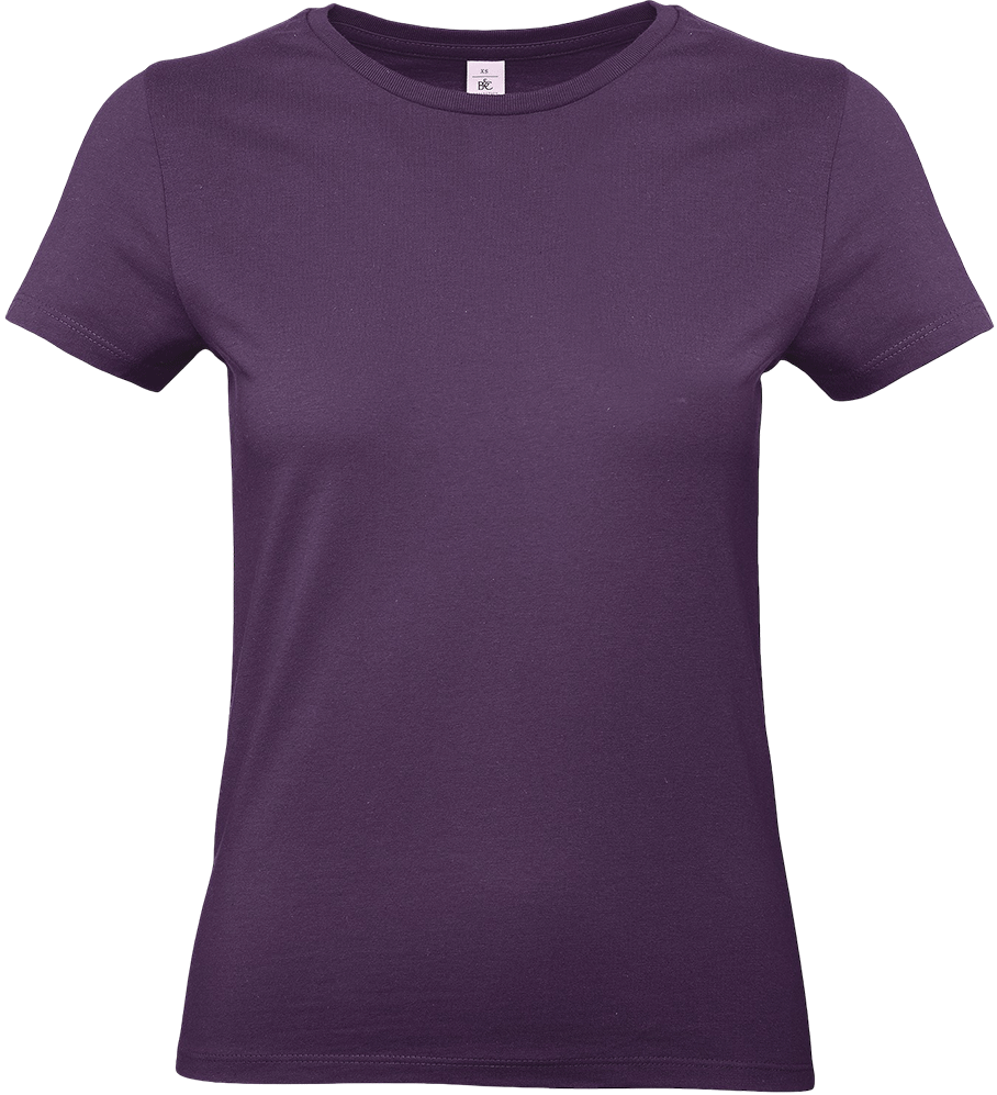 E190D – Dames basic T-shirt bedrukken 465260