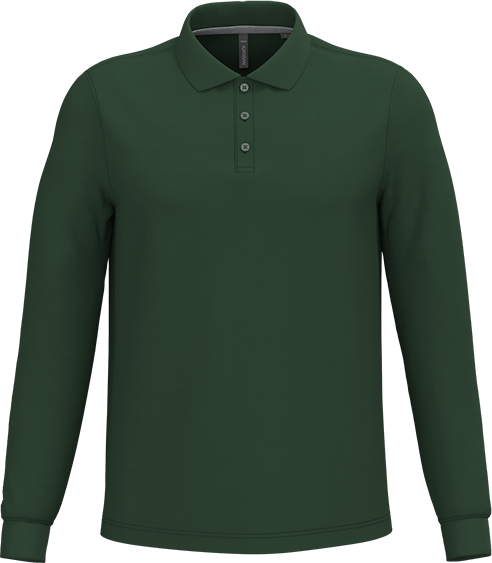 K243 – Basic Heren Polo Lange Mouwen Bedrukken 462956
