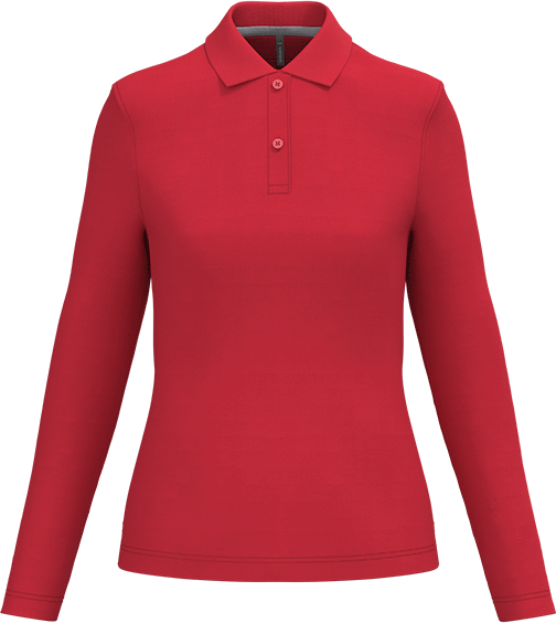 K244 – Hoogwaardige dames polo met lange mouwen 462963
