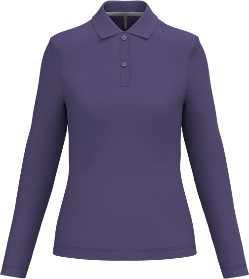 K244 – Hoogwaardige dames polo met lange mouwen 462965