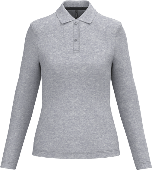 K244 – Hoogwaardige dames polo met lange mouwen 462967